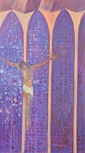 Don Bosco Cristo Azul 100x180 cm Oil on linnen 2011